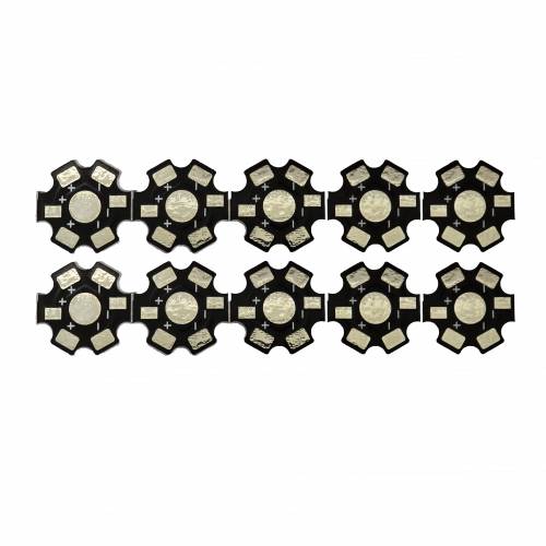 Podstawka Radiator Baza PCB do DIOD POWER LED 1W 3W 5W - 10 szt komplet